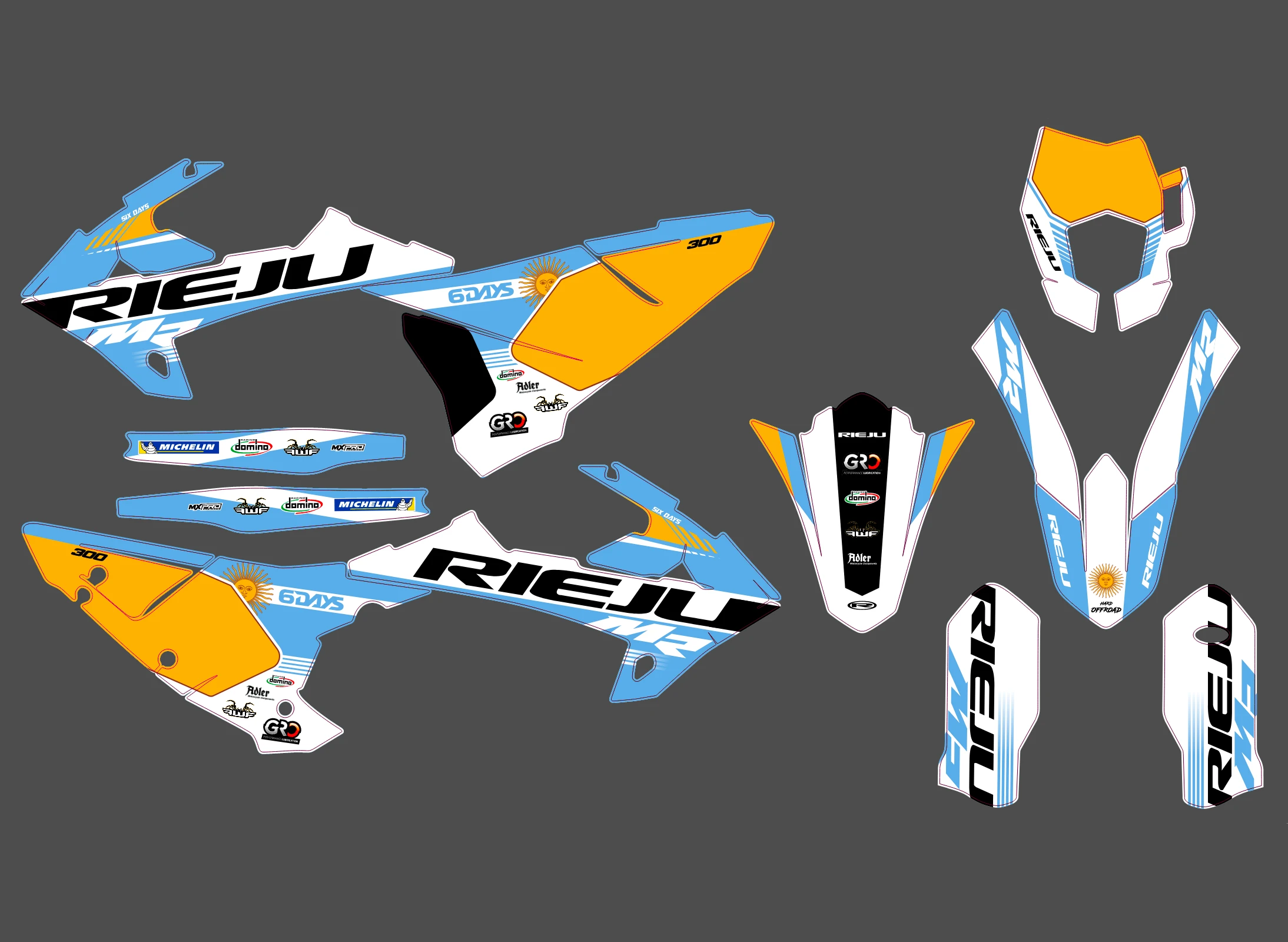 kit déco rieju mr (2021 2024) argentina