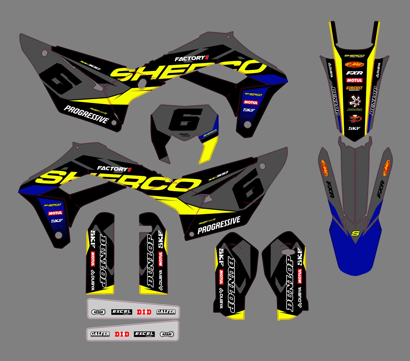 kit déco sherco se / sef (2017 2023) poly