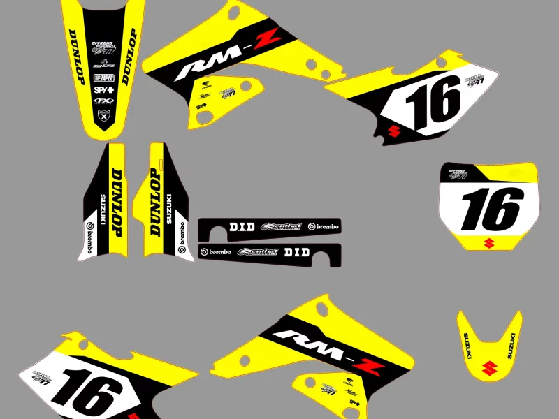 kit déco suzuki 250 rmz (2004 2006) factory