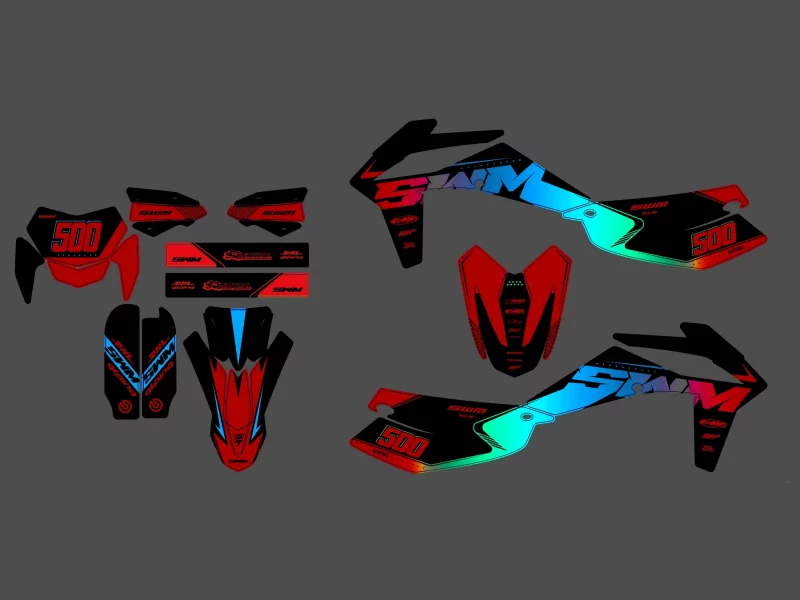 kit déco swm 125 / 300 / 500 (2019 2022) neon