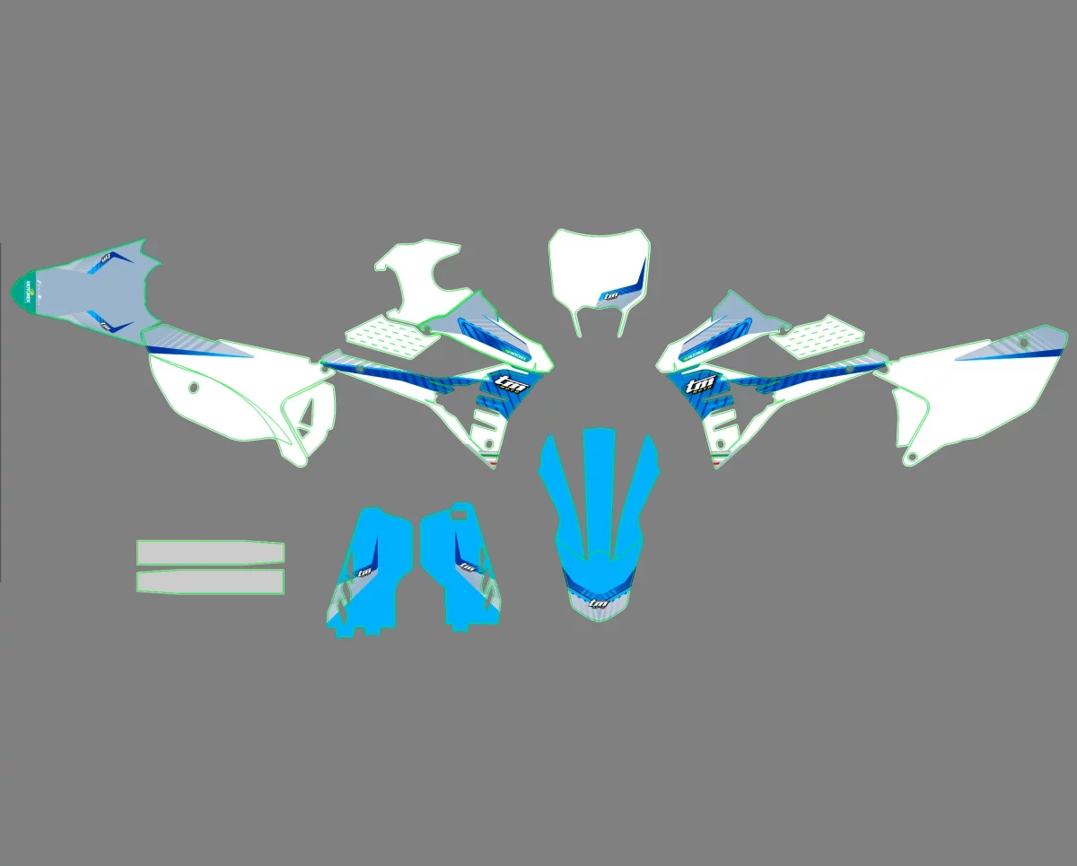 kit déco tm racing (2022 2024) race blanc