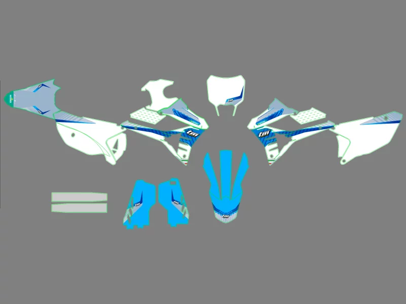 kit déco tm racing (2022 2024) race blanc