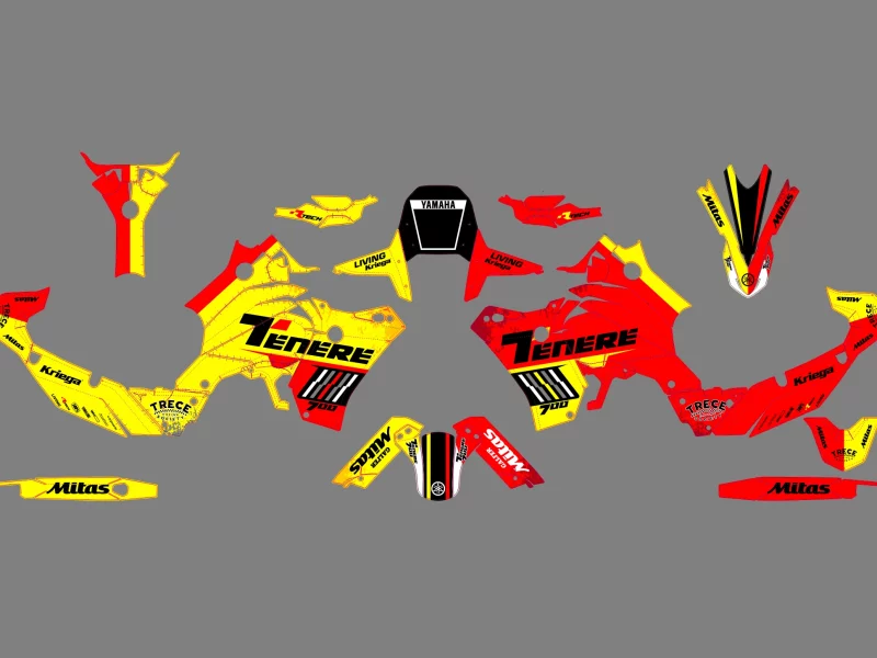 kit déco yamaha 700 tenere bi color