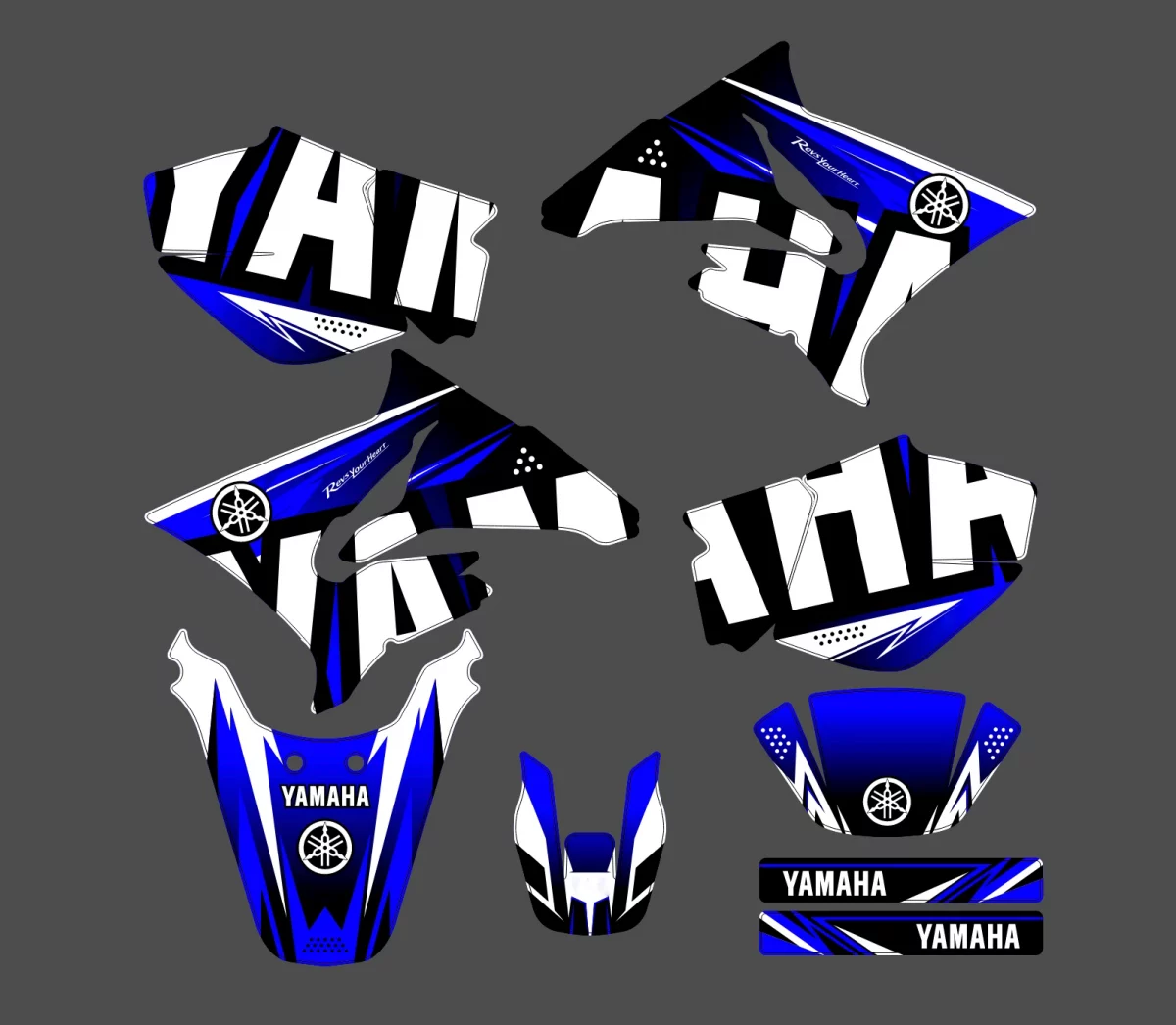 kit déco yamaha dt 50 – loop bleu