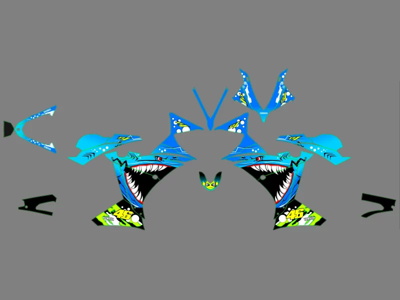 kit déco yamaha r1 shark