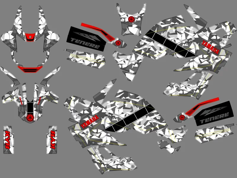 kit déco yamaha xtz 660 tenere camouflage