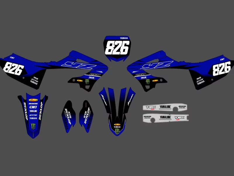 kit déco yamaha 125 yz (2022 2024) monster