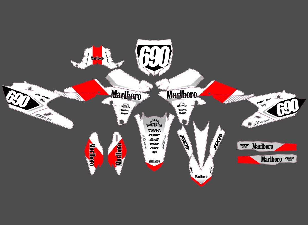 kit déco yamaha 450 yzf (2014 2017) smoke