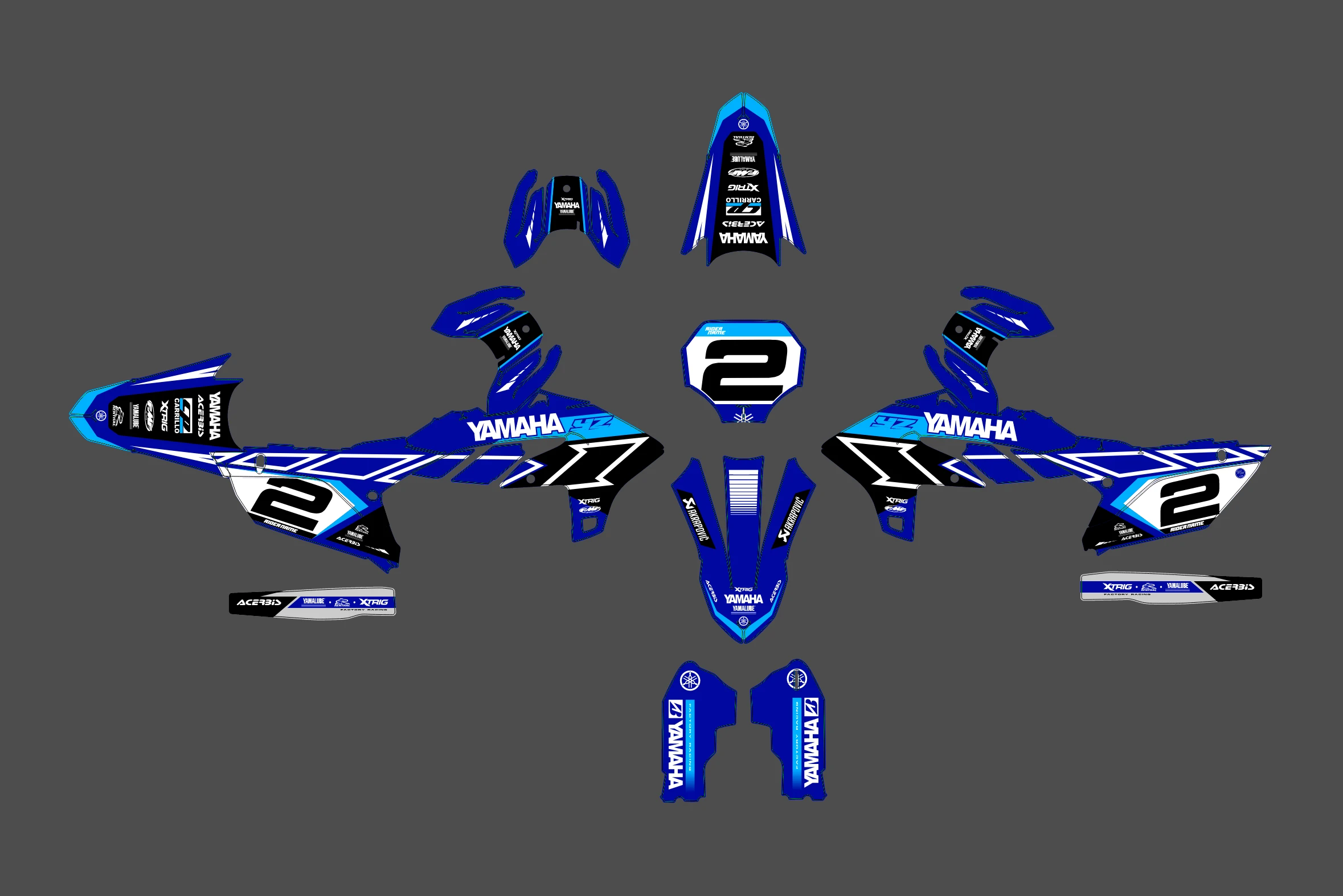 kit déco yamaha 450 yzf (2023 2024) anniversaire