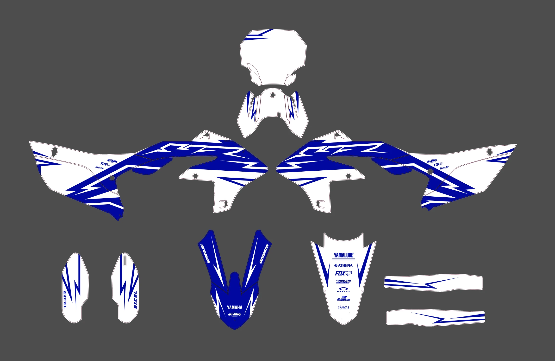 kit déco yamaha 450 yzf (2023 2024) white factory