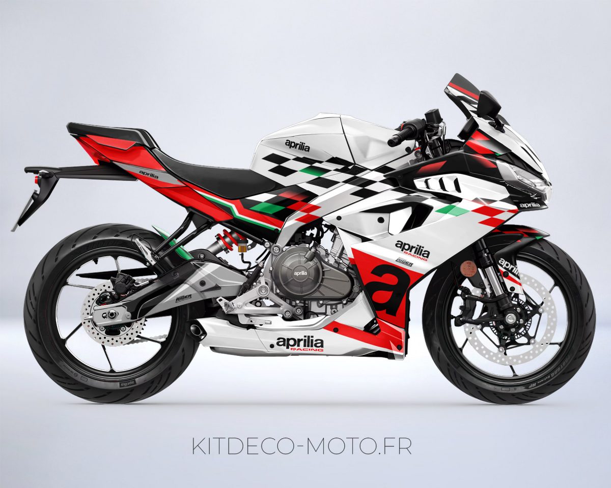 kit déco aprilia rs 457 – damier