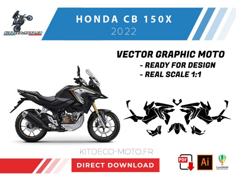 template honda cb 150x (2022) vector