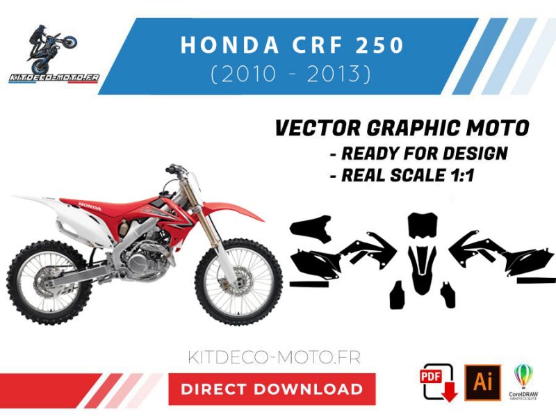 template honda crf 250 (2010 2013) vector