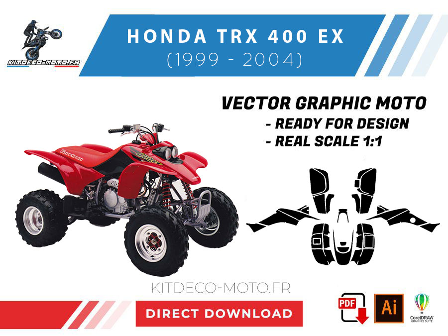 template honda trx 400 ex (1999 2004) vector