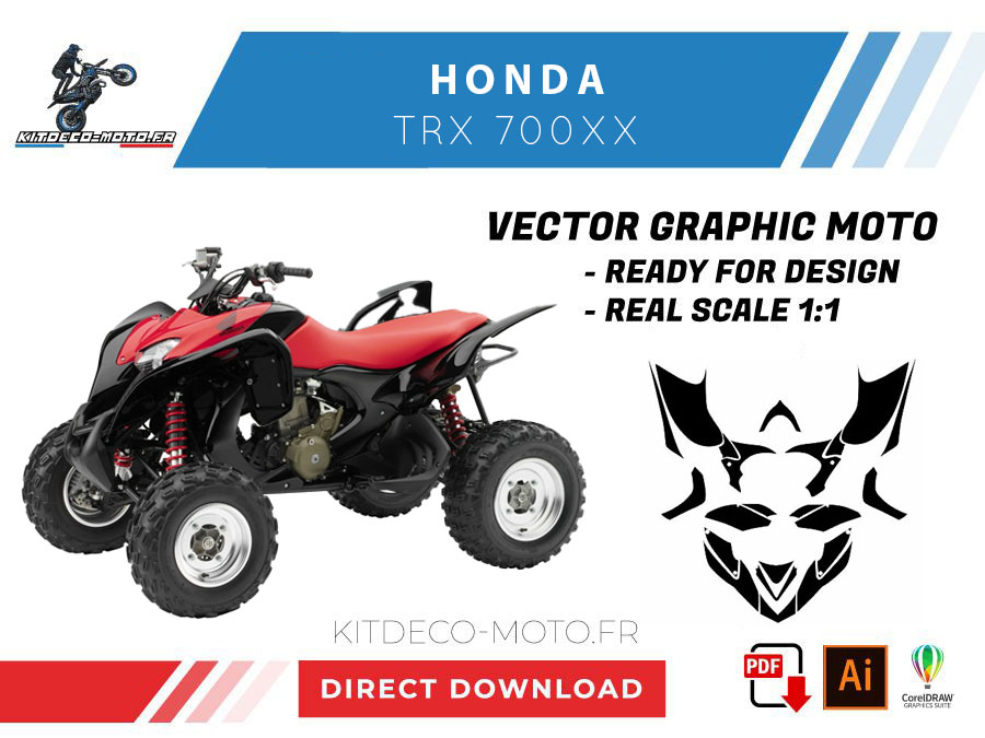 template honda trx 700xx vector