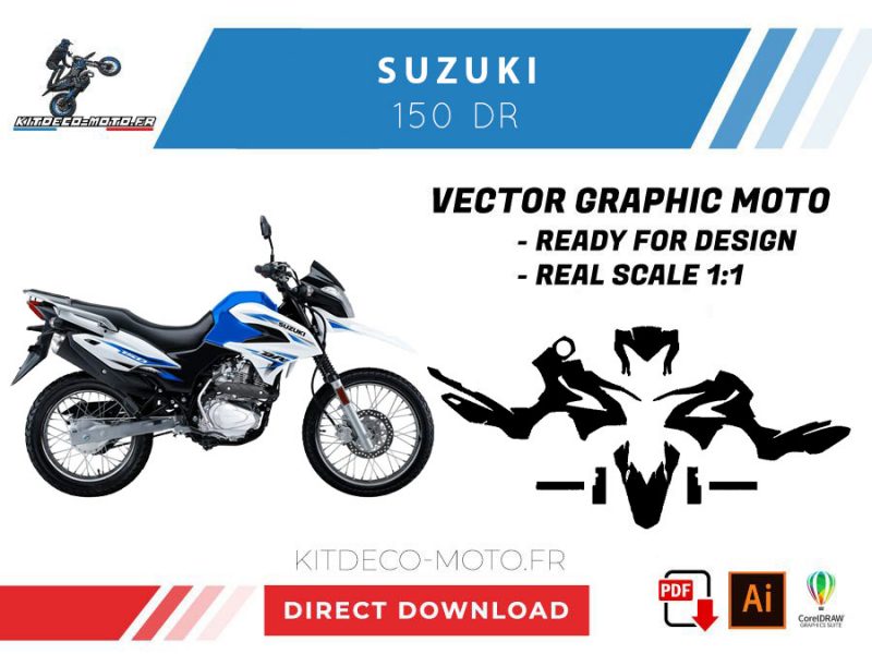 template suzuki 150 dr vector