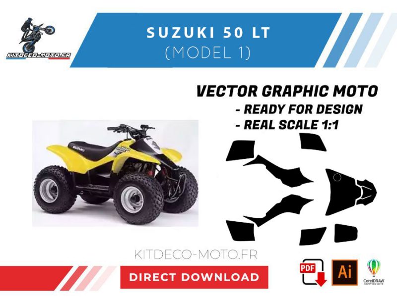 template suzuki 50 lt (first model) vector