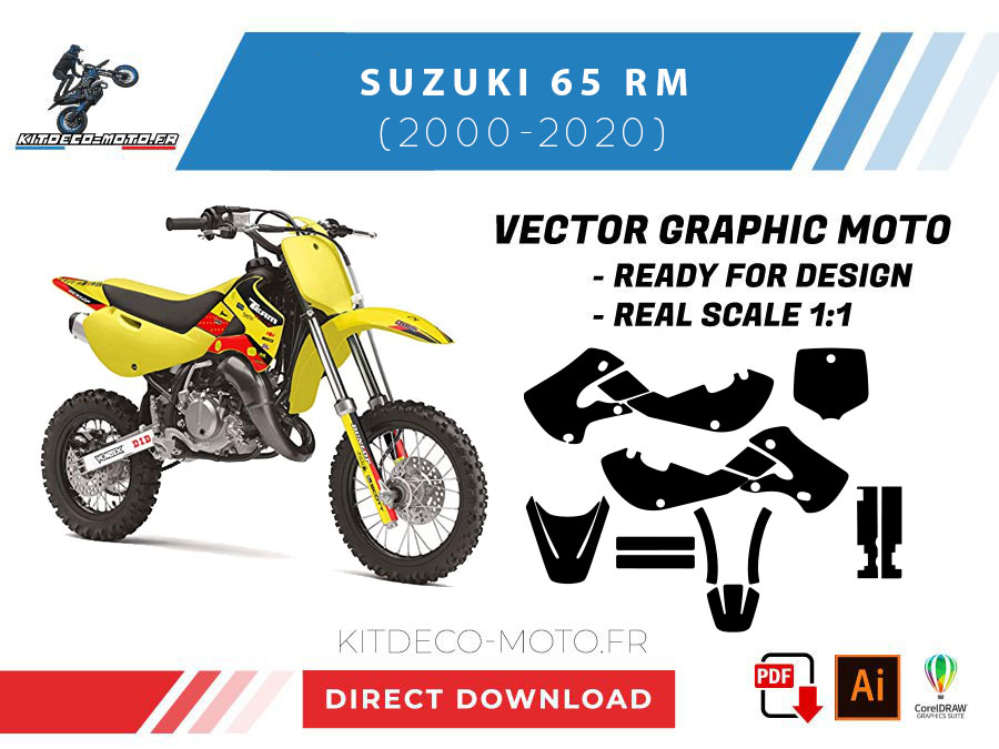 template suzuki 65 rm (2000 2020) vector