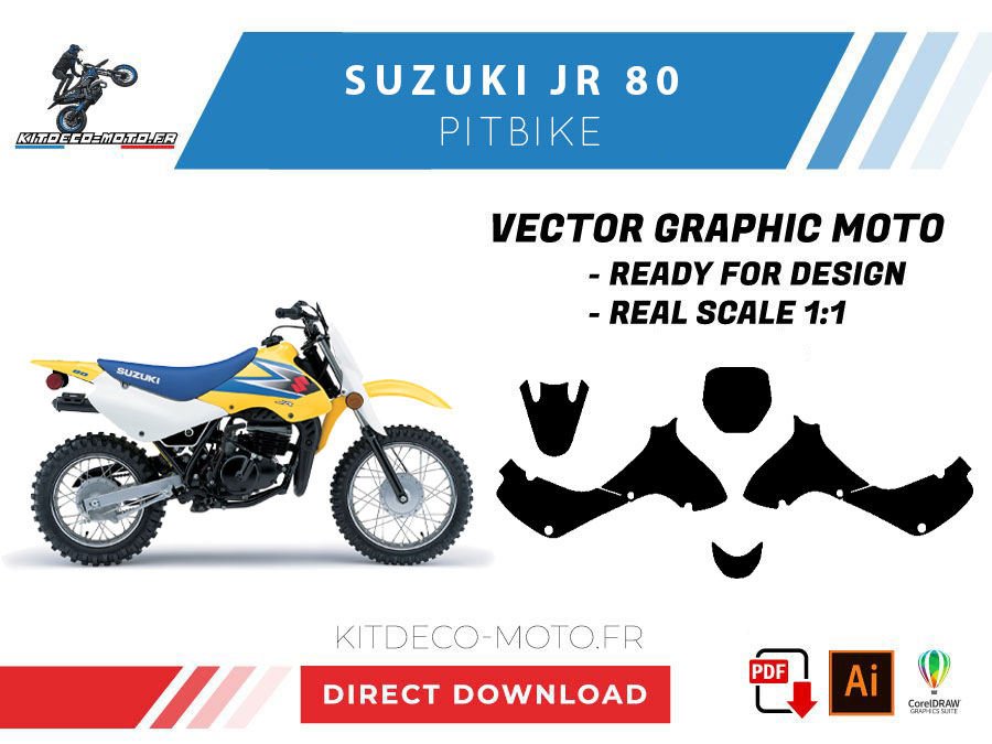 template suzuki jr 80 vector