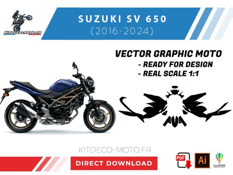 template suzuki sv 650 (2016 2024) vector