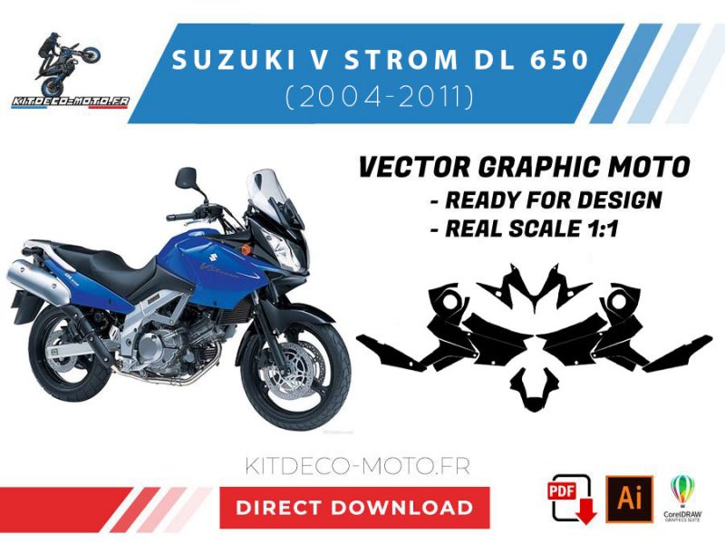 template suzuki v strom dl 650 (2004 2011) vector