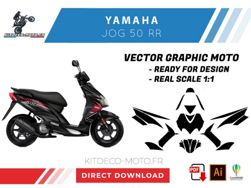 template yamaha jog 50 rr vector