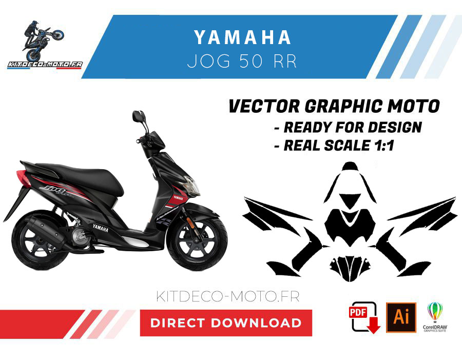 template yamaha jog 50 rr vector