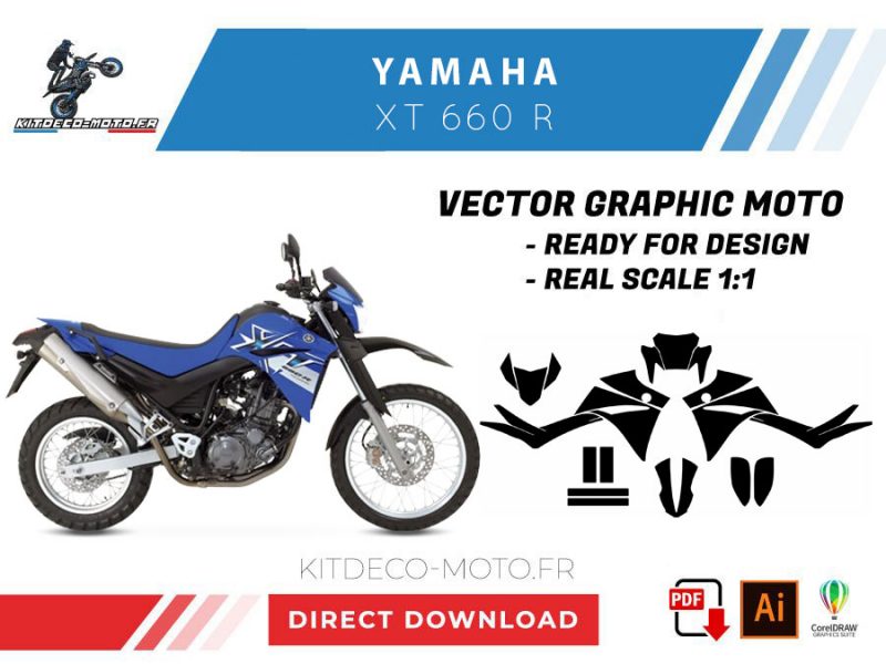 template yamaha xt 660 r vector