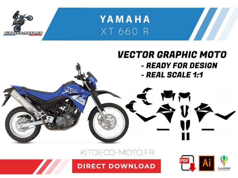 template yamaha xt 660 r vector
