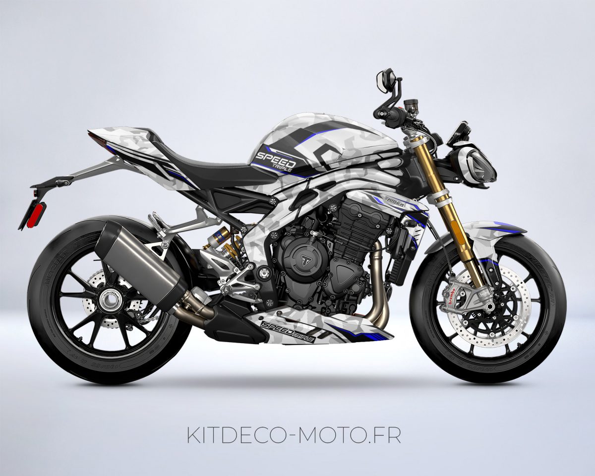 kit deco speed triple camouflage bleu