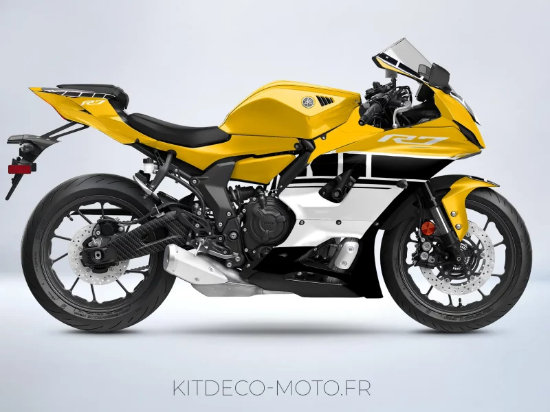 kit deco yamaha r7 anniversaire jaune