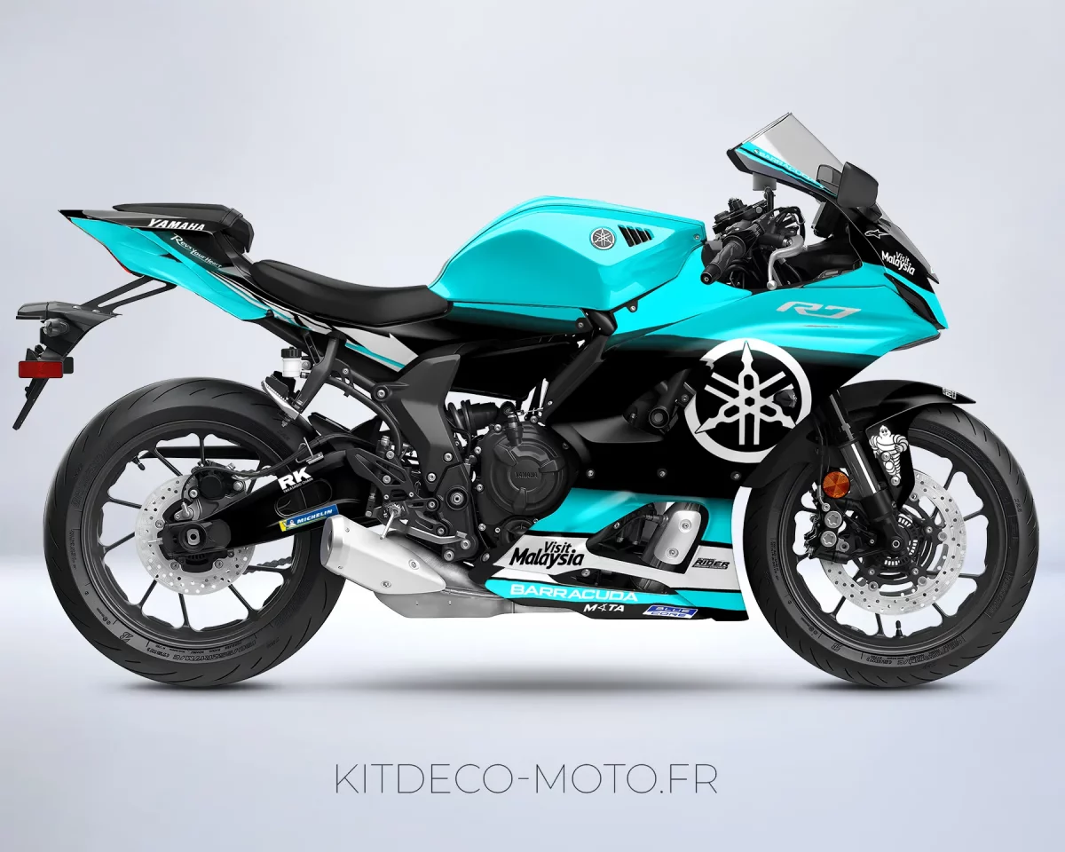 kit deco yamaha r7 factory cyan
