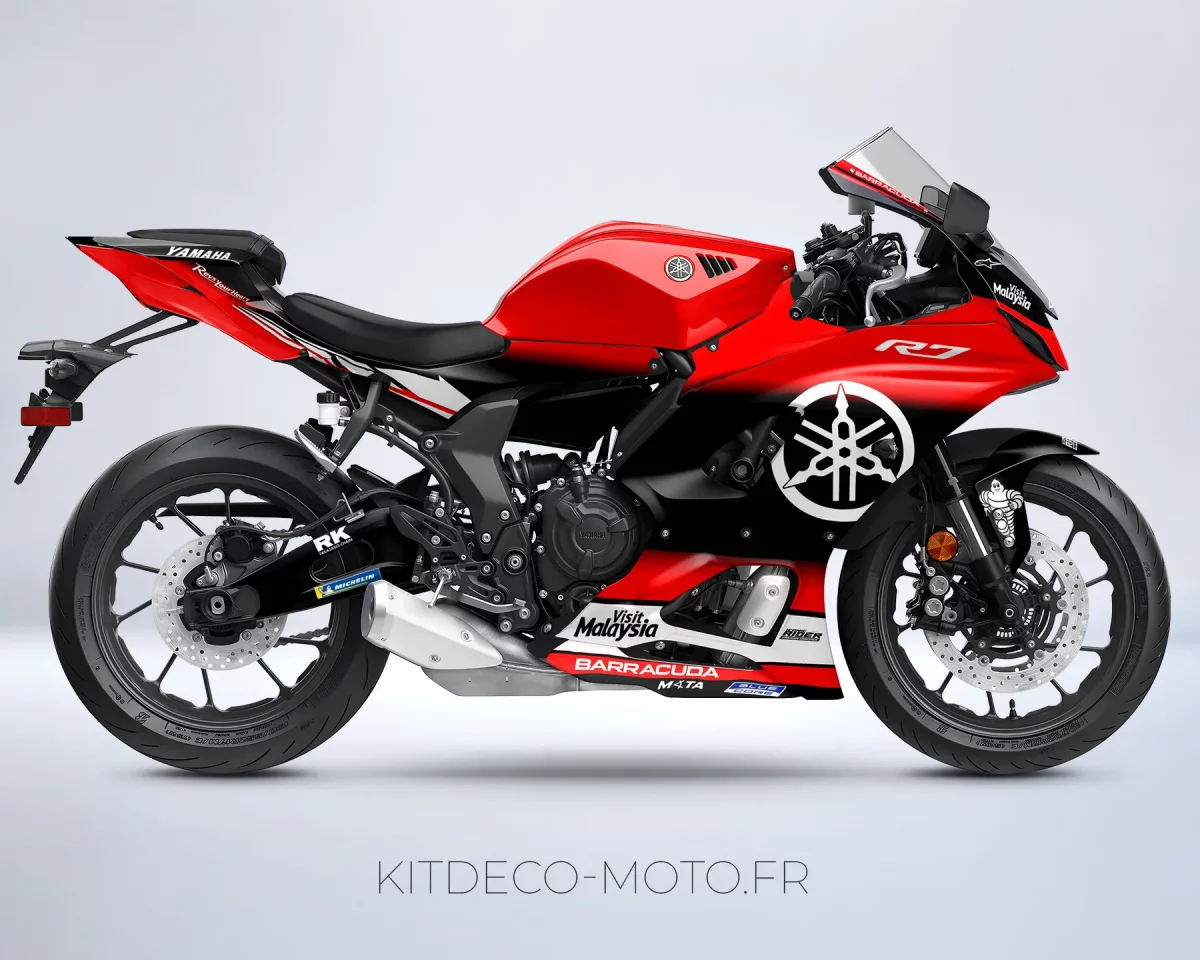 kit deco yamaha r7 factory rouge