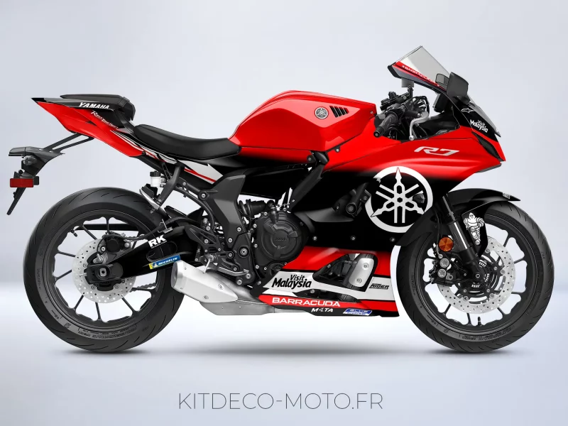 kit deco yamaha r7 factory rouge