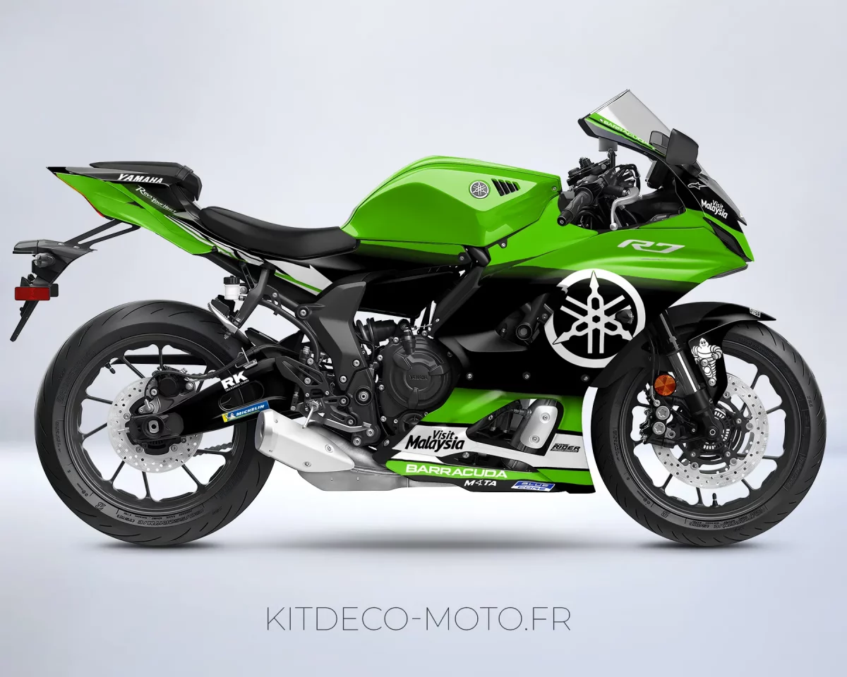 kit deco yamaha r7 factory vert