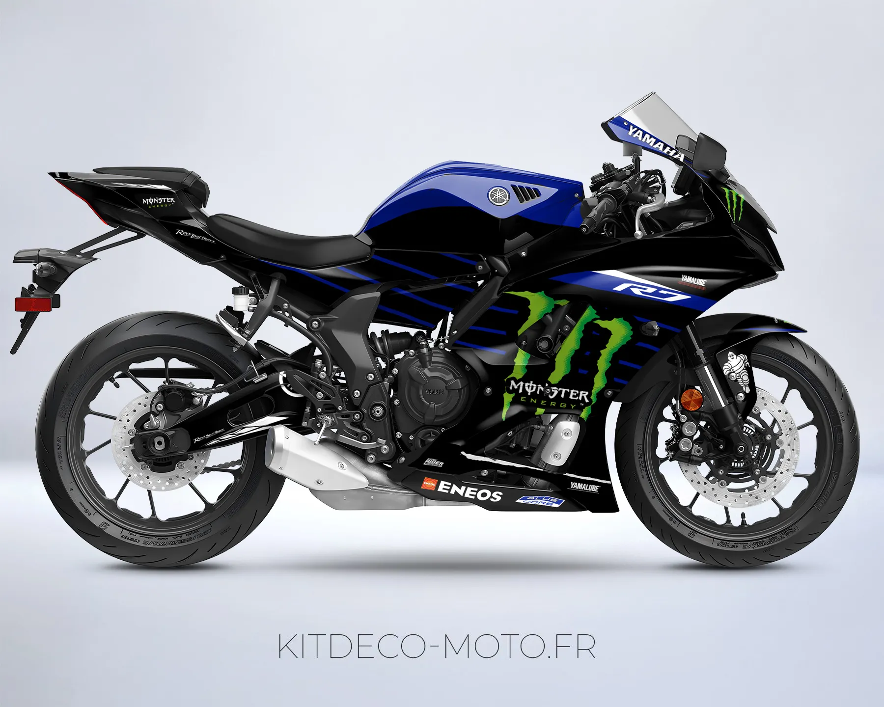 kit déco yamaha r7 monster noir