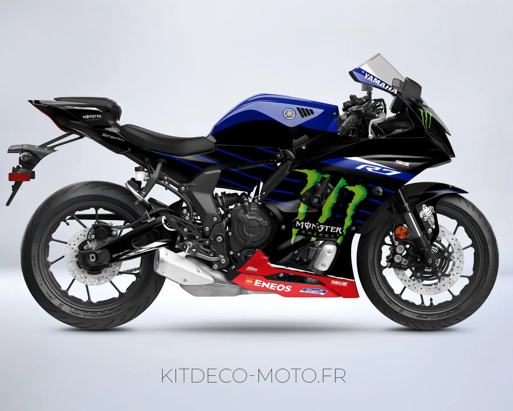 kit déco yamaha r7 monster rouge
