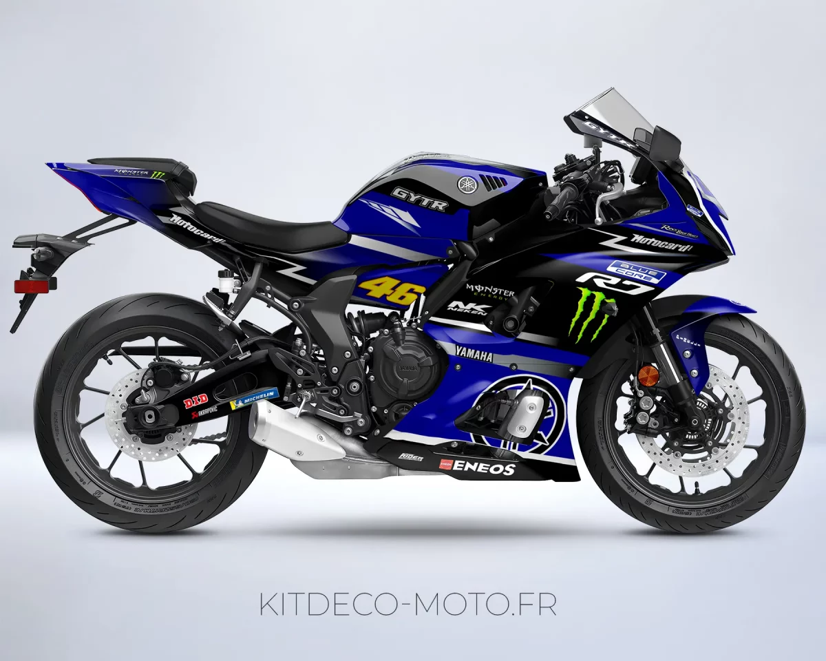 kit deco yamaha r7 racing gris