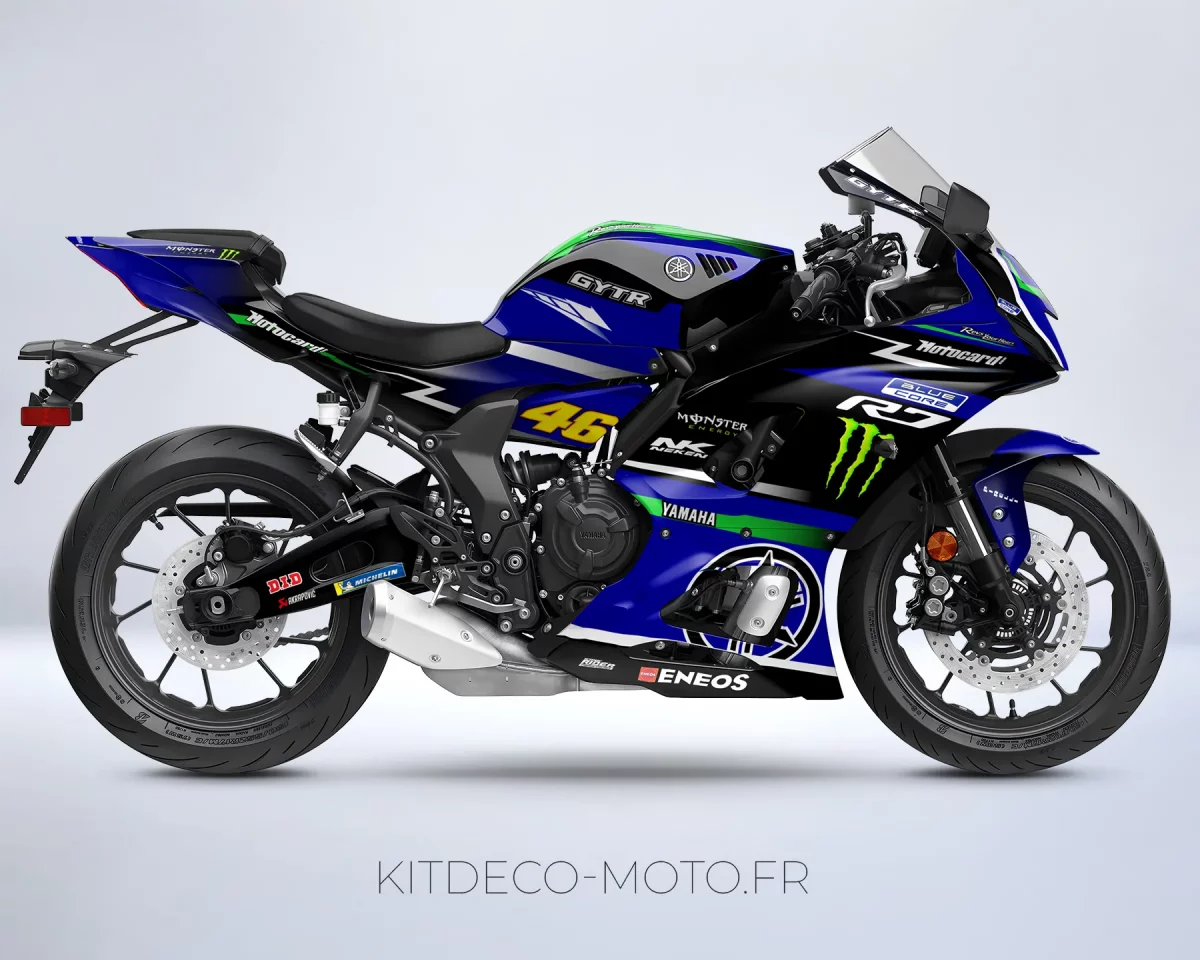 kit deco yamaha r7 racing vert