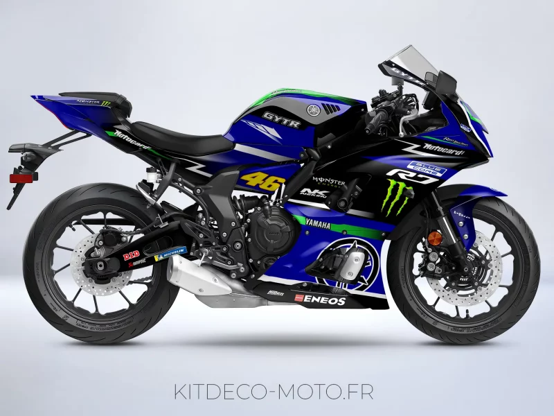 kit deco yamaha r7 racing vert