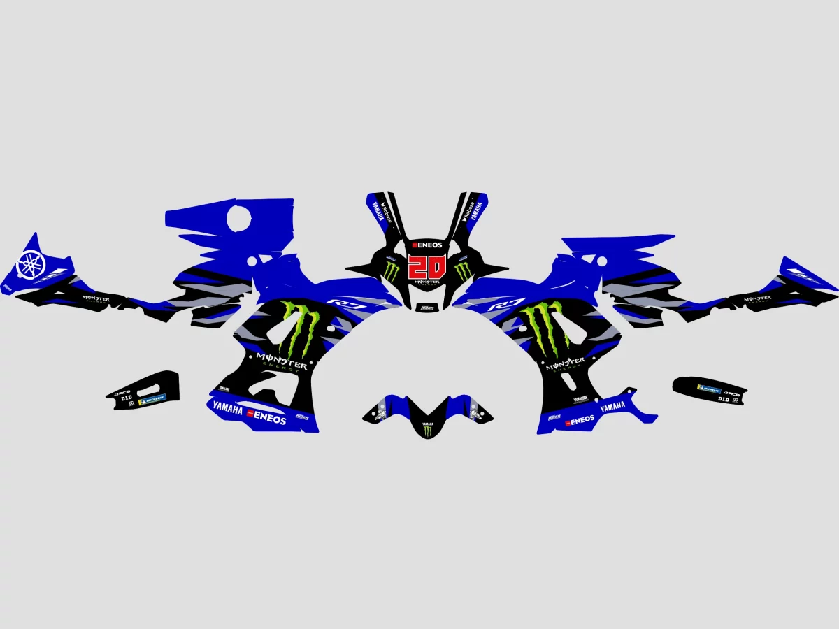 kit deco yamaha r7 replica quartararo maquette