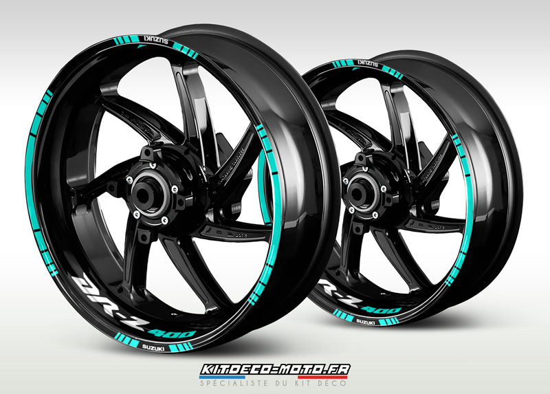sticker jante moto suzuki drz 400 cyan
