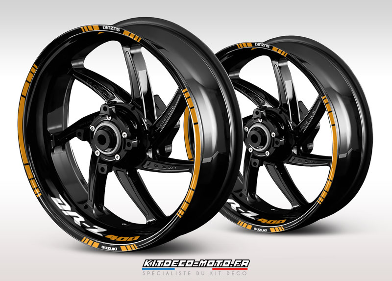 sticker jante moto suzuki drz 400 orange