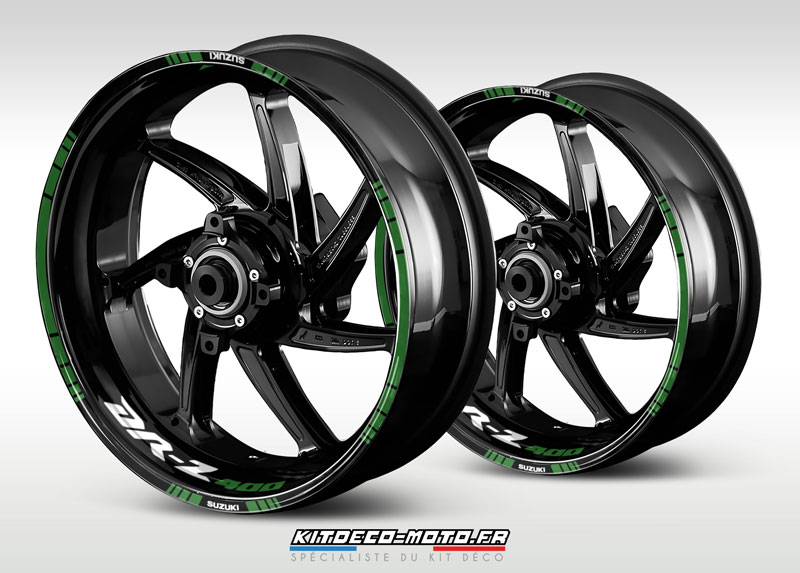 sticker jante moto suzuki drz 400 vert fonce