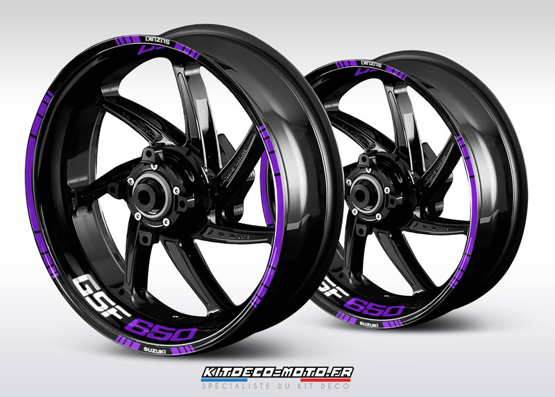 sticker jante moto suzuki gsf 650 violet