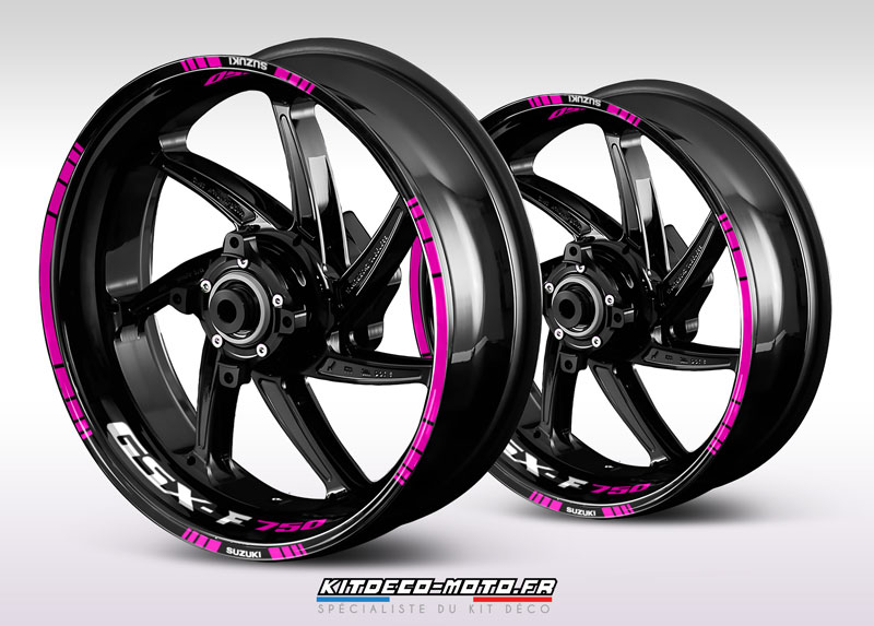 sticker jante moto suzuki gsx f 750 rose
