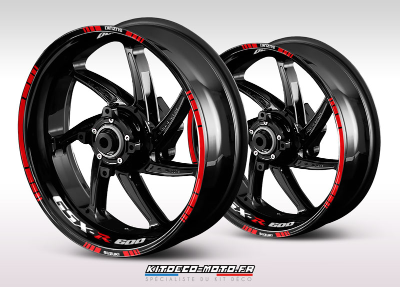 sticker jante moto suzuki gsx r 600 rouge