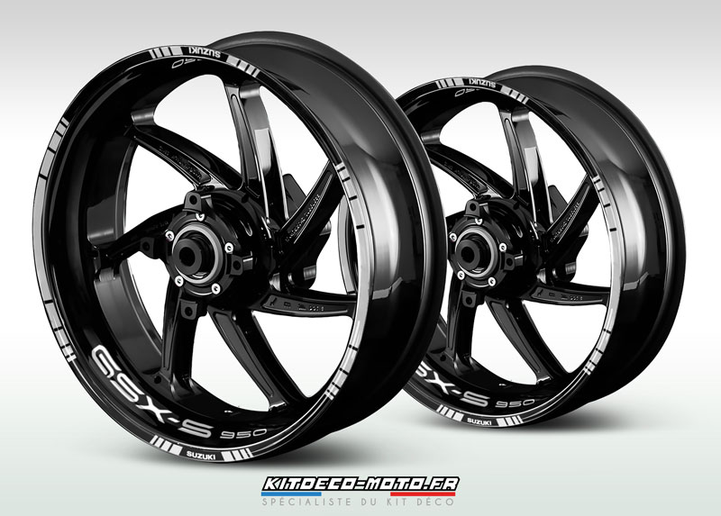 sticker jante moto suzuki gsx s 950 blanc