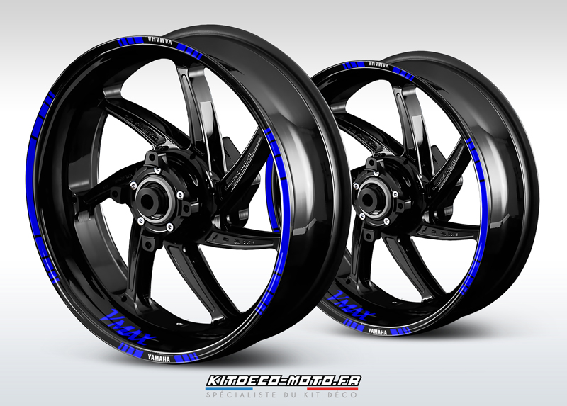 sticker jante moto yamaha vmax bleu