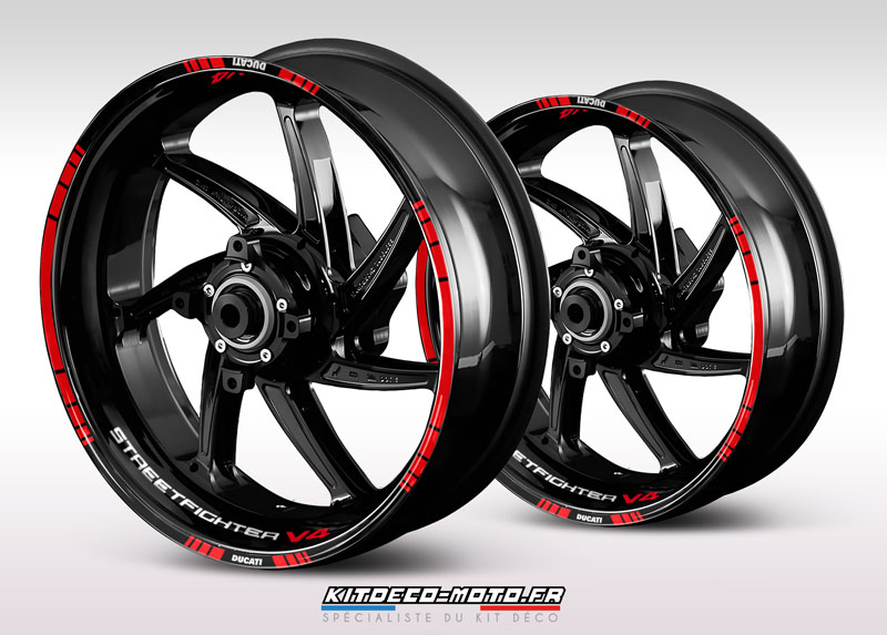 sticker jante moto ducati streetfighter v4 rouge